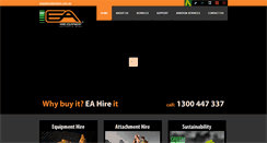 Desktop Screenshot of eahire.com.au